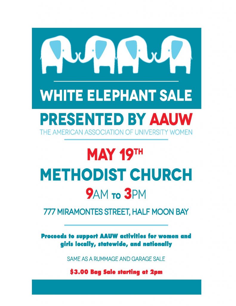 AAUW Half Moon Bay white elephant sale